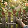 5/10pc Vintage Metal Bird Decor 2D-Flat Rust Art Birds Figurine for Outdoor Garden Yard Fence Holiday Sculptures Decoration Gift