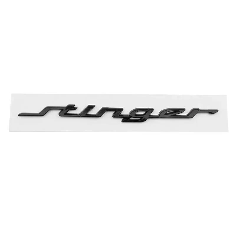 AABJD1 19CM ABS for KIA Stinger Logo 2023 2016 2017 2018 2019 2020 2021 2022 Car Rear Trunk Emblem Fender Side Badge Decals Accessories