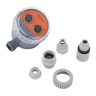 Irrigation Timer Dual Dial Ball Valve IP67 Waterproof Automatic Pressure Free Irrigation Timer for