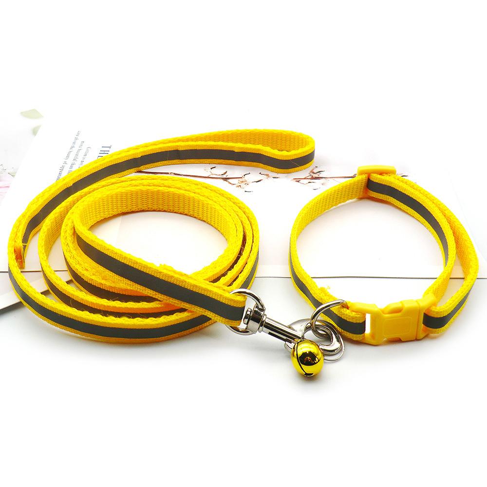 Niedliches Hundepfotenabdruck-Zugseil für Haustiere, Welpenhalsband-Set, mehrere Farben, verstellbar, Welpen-/Katzenzubehör, Heimtierbedarf, 1,2 m