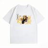 Unisex Summer Cotton Casual Oversized Crew Neck Short‑Sleeve T‑Shirt with Demon Slayer Zenitsu Agatsuma Graphic Print Women And Men T-shirt
