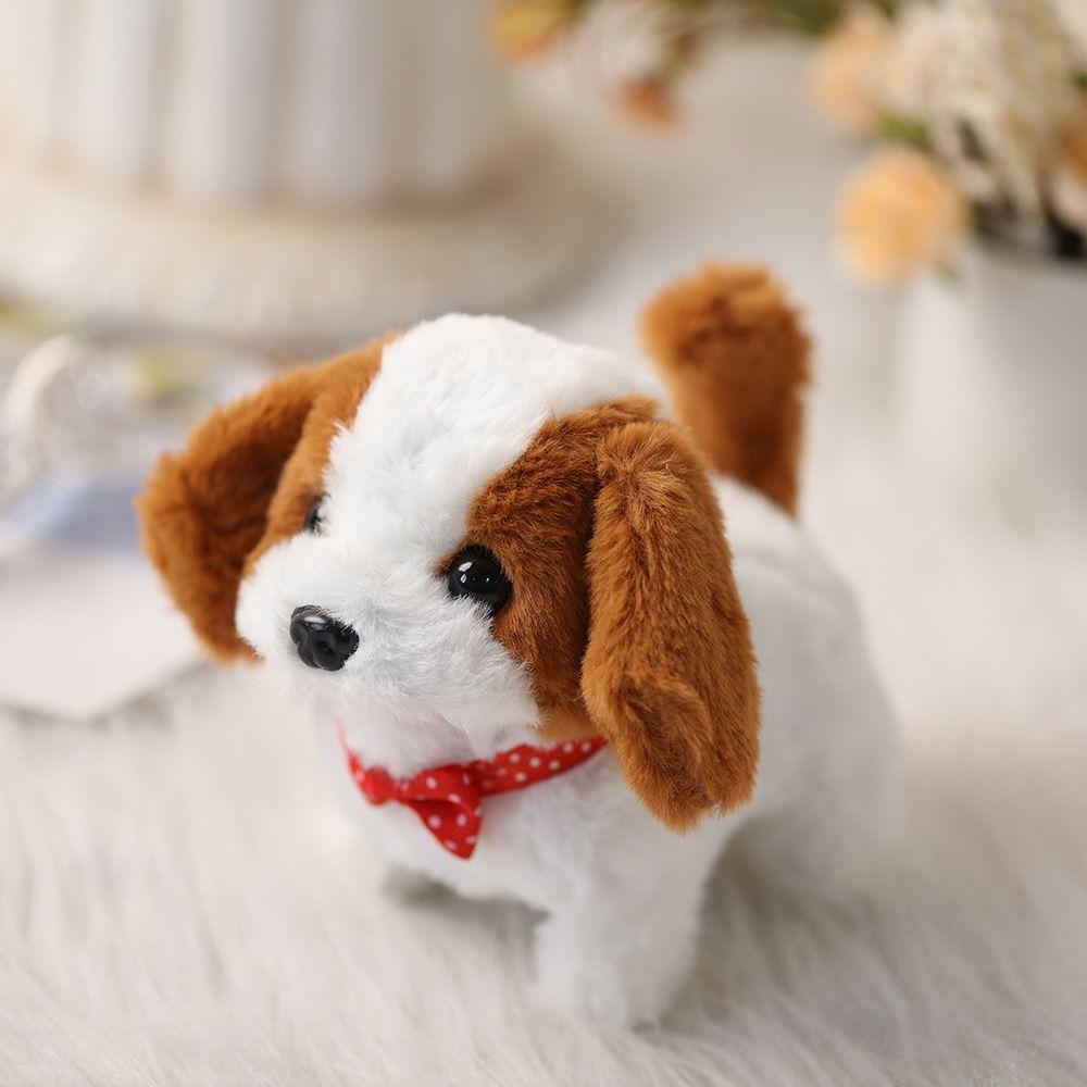 Walking Simulated Puppy Plush Walking Dog Toy Fashion Puppy Plush Toy  Chilren