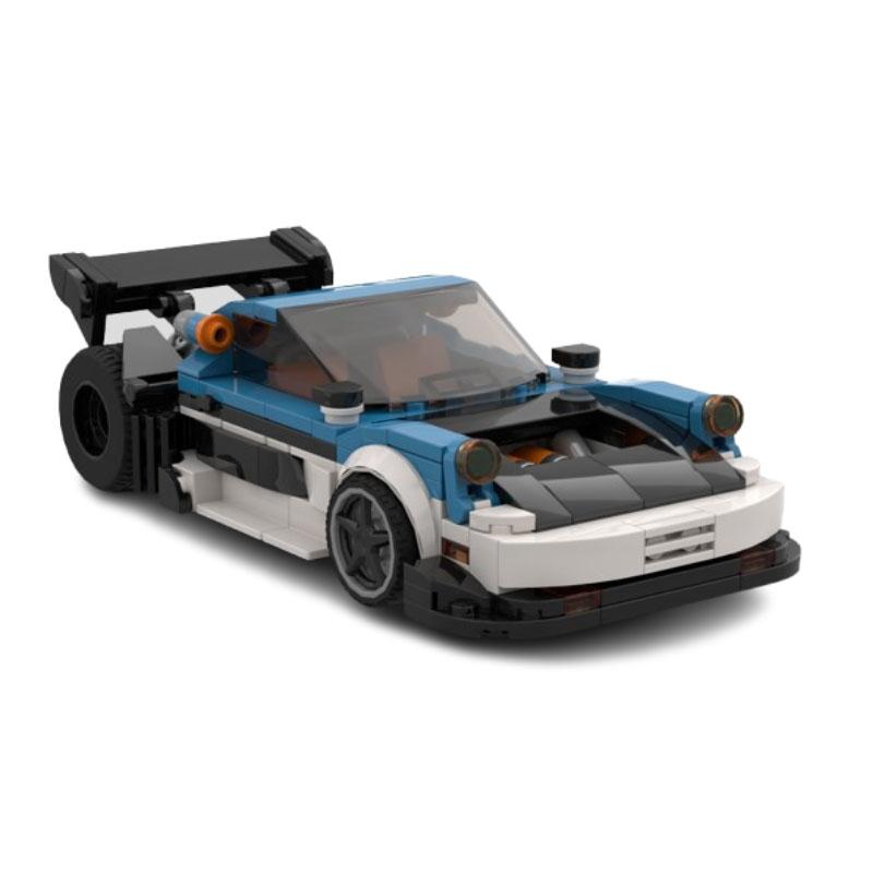 326-piece small particle building blocks turbo-charged speed racing car model vehicle toy gift set