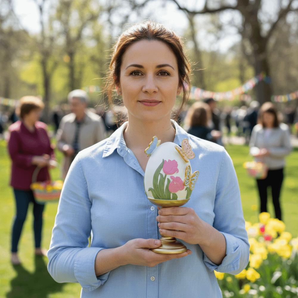 Butterfly Pattern Easter Egg Decoration Easter Decor Festival Atmosphere Decor  Easter Party