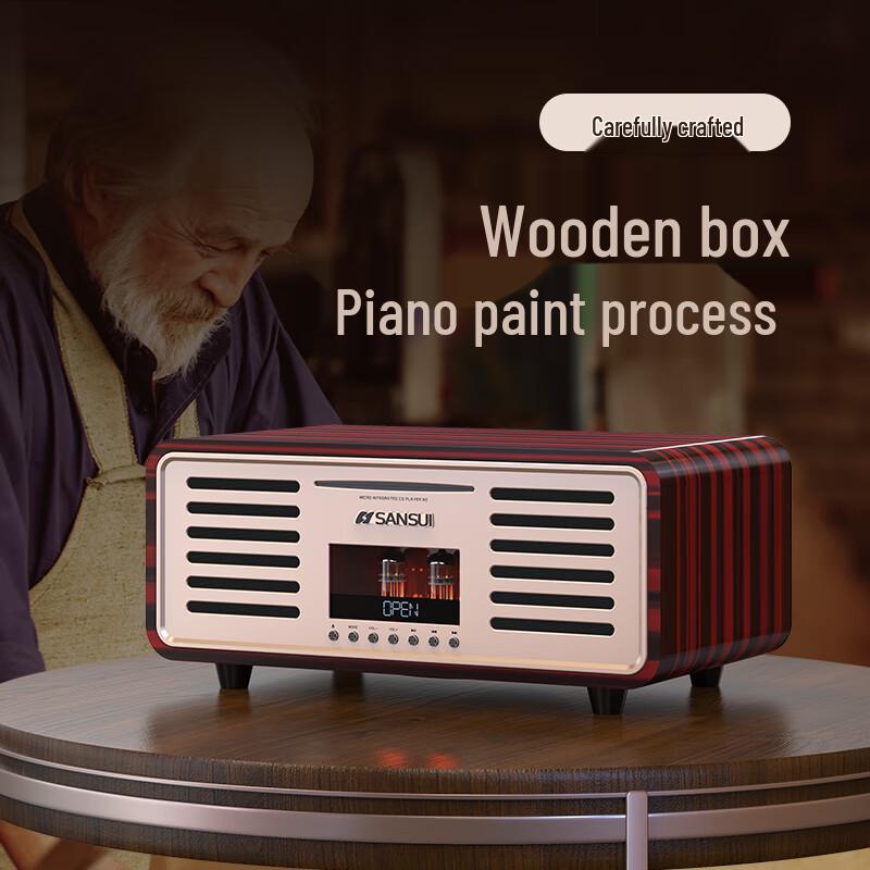 SANSUI HiFi Tube Amplifier Audio System with CD Player