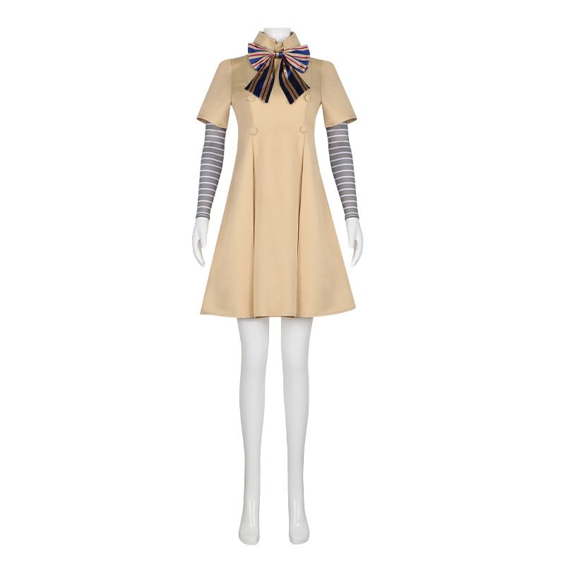 M3Gan Megan Cosplay Costume 2023 Horror Movie Costume Role-Playing Costume Cosplay Halloween Performance Costume Megan Cosplay Costume Children 140