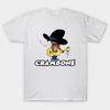 Men Black Print T-shirt Uncle Pecos No-Cut Transfer Paper Print Cotton Tshirt