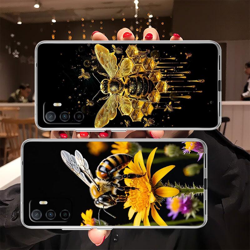 IK7 Art Bees Cartoon Phone Case for Motorola Moto G10 G20 G30 G31 G32 G34 G35 G41 G42 G50 G51 G52 G55 G60 G60S G62 G71 G72 G75