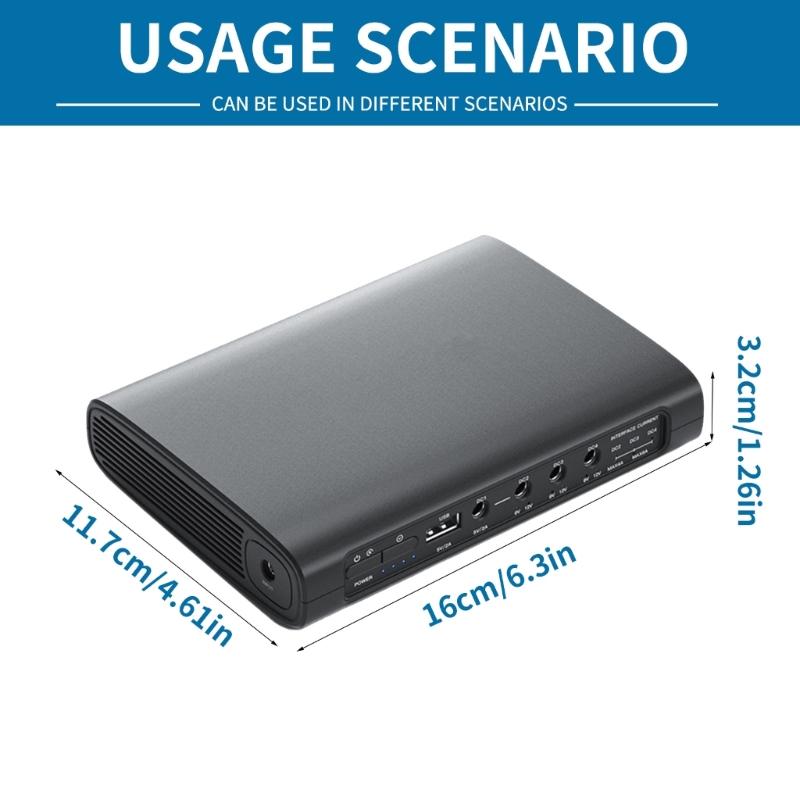 Routers Wifi Portable UPS Energy Backup 5V 9V 12V Power Supply Without Interruption 5.5x2.1mm For Modem Wifi Routers