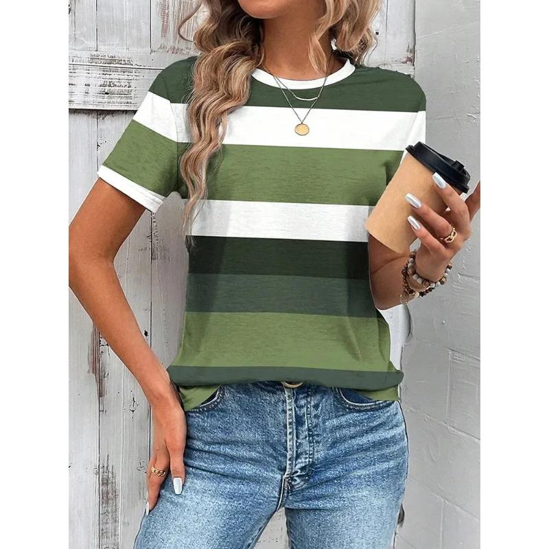 3D Printed Summer Women's T-Shirt Fashion Breathable Versatile Trend