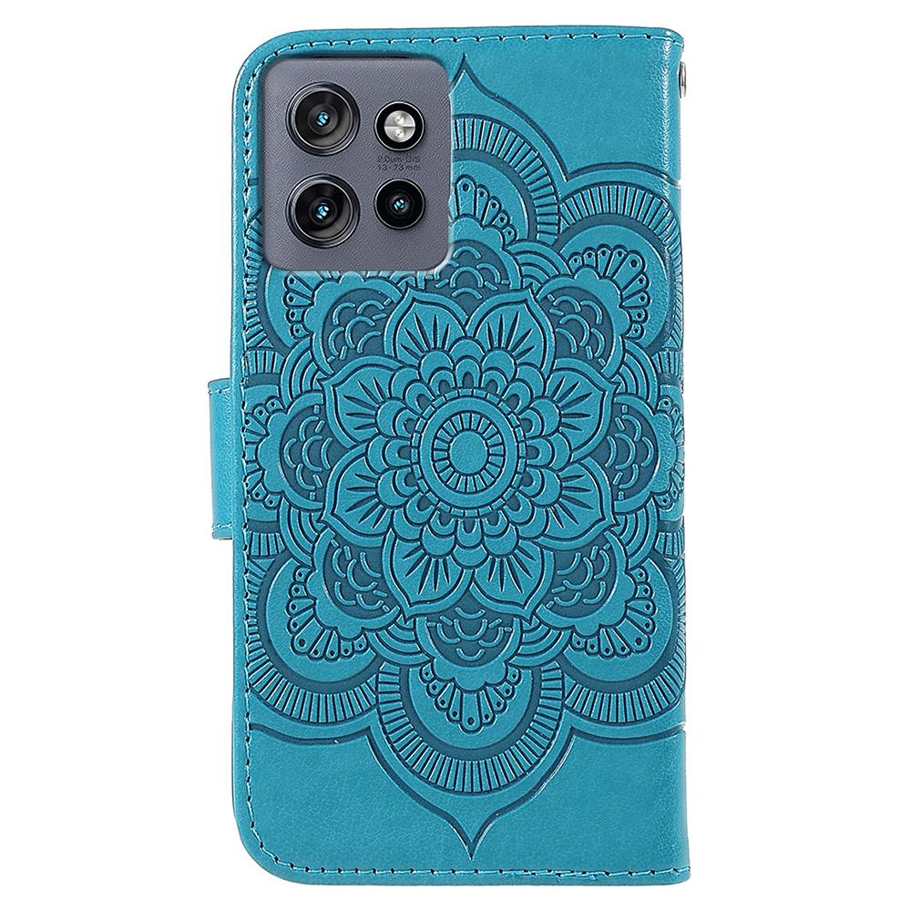 Phone Case For Motorola Edge 50 Neo 5G/Moto S50 5G/ThinkPhone 25 5G PU Leather Mandala Imprinted Design Wallet Cover