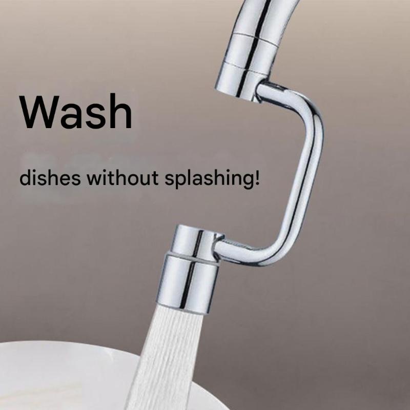 Strong Rotate Faucet Extension Arm with 360 Degree Rotate Easy Installation Adjustable Faucet Adapters for Home Use