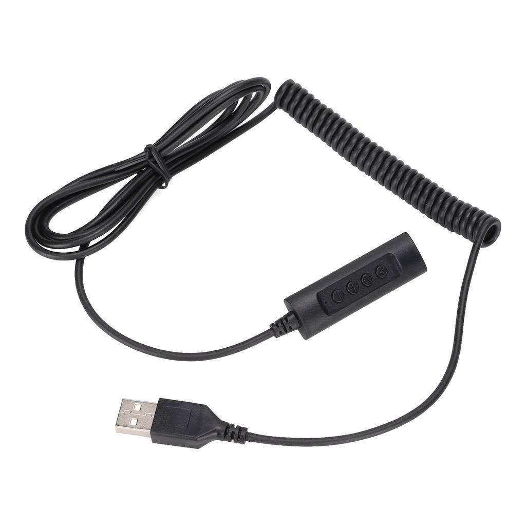 Telephone Headset Wired Unilateral Headphone for Office Business Customer ServiceBlack