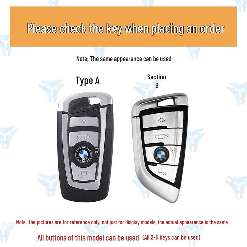 BMW Car Key Protective Cover for 3, 5, 7 Series, X1, X4, X6 Blade Keys