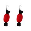 2023 Christmas Antler Plush Earrings with Bowknot - European and American Design