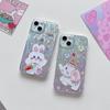 Etui silikonowe Laser Elephant Bunny do Xiaomi Redmi Note 12 11 Samsung A54 A24 A14 Oppo A78 A58 A38 Tecno Spark 10 Funda malowane etui miękkie etui TPU
