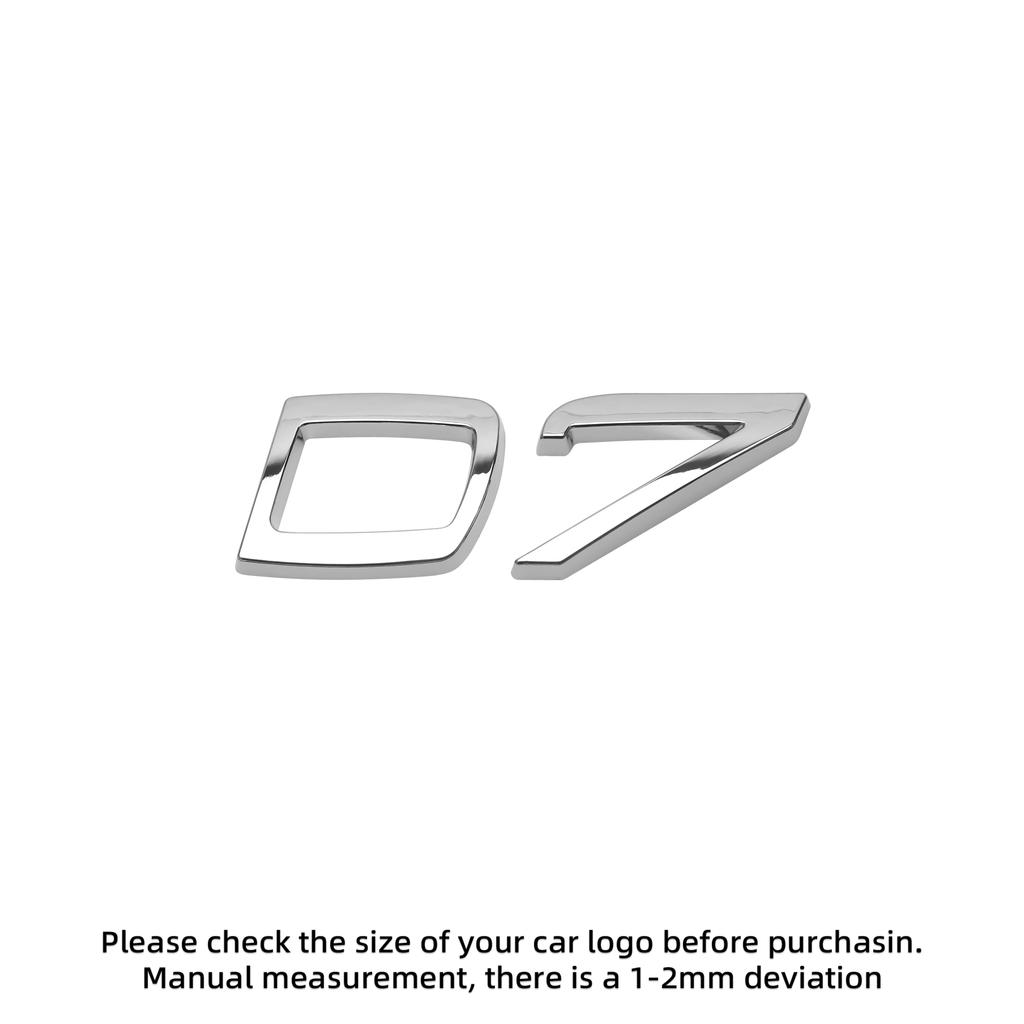 3D ABS Buchstaben Aufkleber für Für Volvo D2 D3 D4 D5 D6 D7 D8 Auto Heckklappe Heckklappe Seitenkotflügel Abzeichen Emblem Aufkleber Dekoration