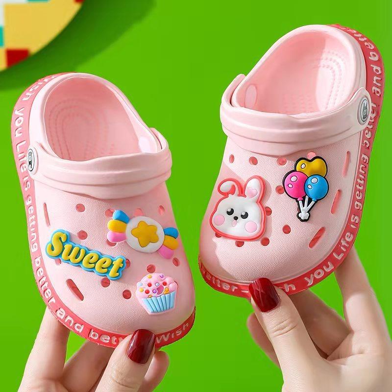 

Children s Summer Closed-Toe Hole Sandals/Slippers for 1-6 Years Old, Soft-Soled Anti-Slip Infant Toddler Sandals. 18 розовый