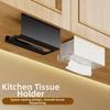 Moisture-proof Hanging Tissue Holder Punch-Free Paper Towel Rack  Kitchen Cabinet Doors