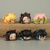 High-quality Pvc Demon Slayer Collectible Figures Set Of Six With Tanjiro Nezuko Zenitsu