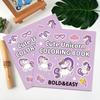 40-Page Fruit & Food Cartoon Doodle Coloring Book for Kids Aged 4+