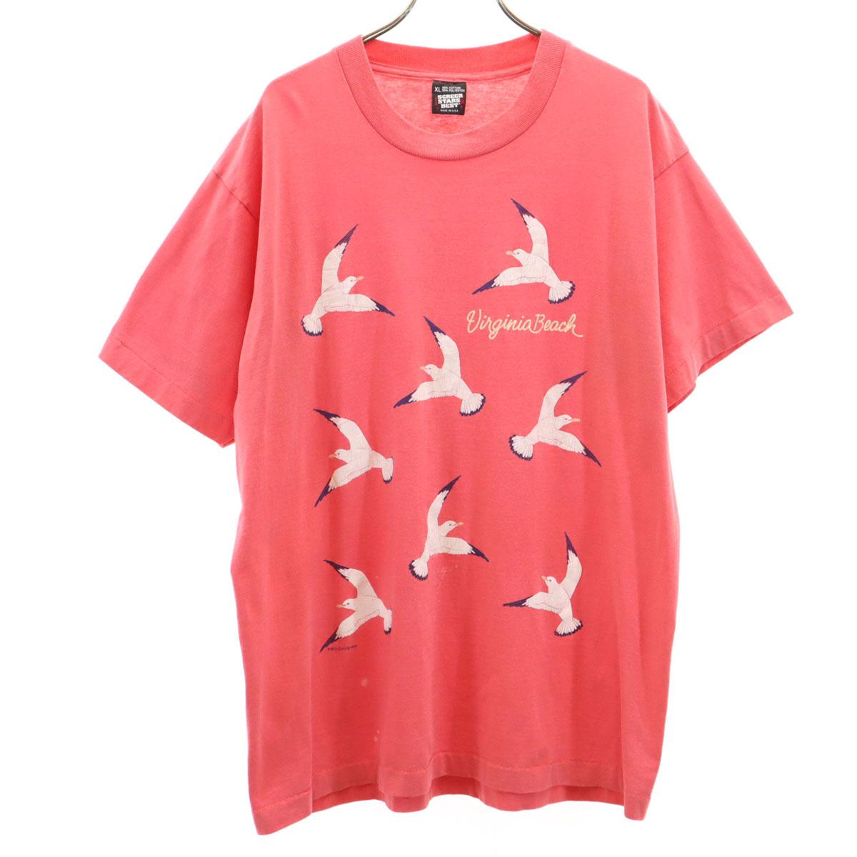 

SCREEN STARS BEST 90-е Сделано в США Старая футболка с коротким рукавом Одинарный шов Мужская Б/У