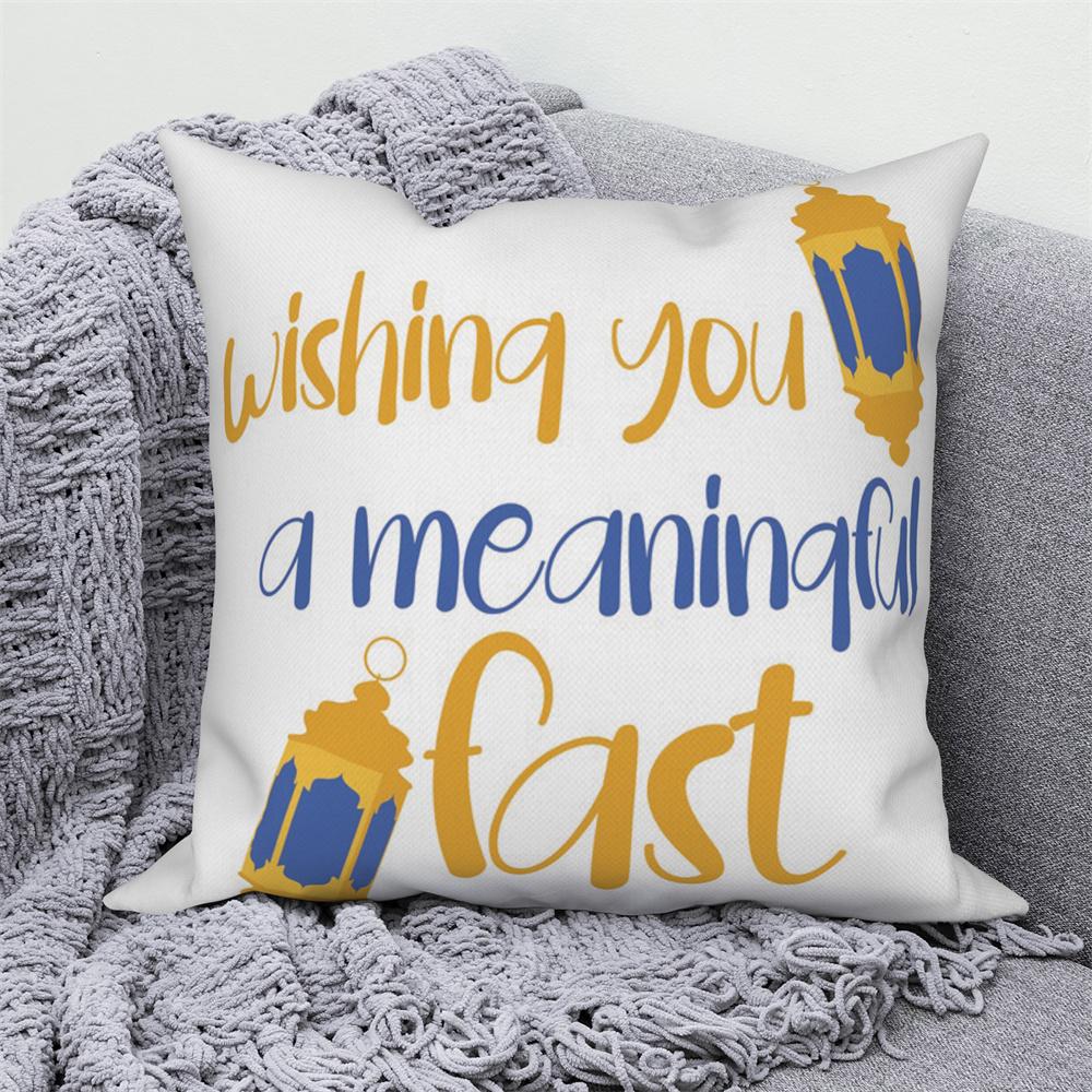 Mosque Muslim Home Sofa Bed Decor Throw Pillow Cover Gift Islamic Eid Mubarak Ramadan Decorative Cushion