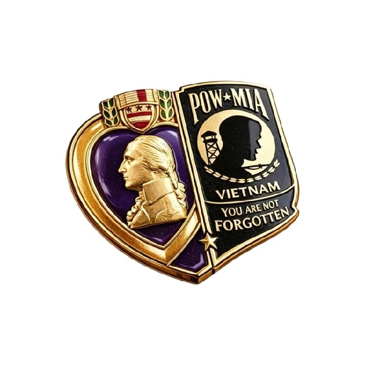 Vietnam War Veterans Honors Badge Brass Alloy Lapel Pin Memorial Gift Historical War Award Veterans Day Accessory 1