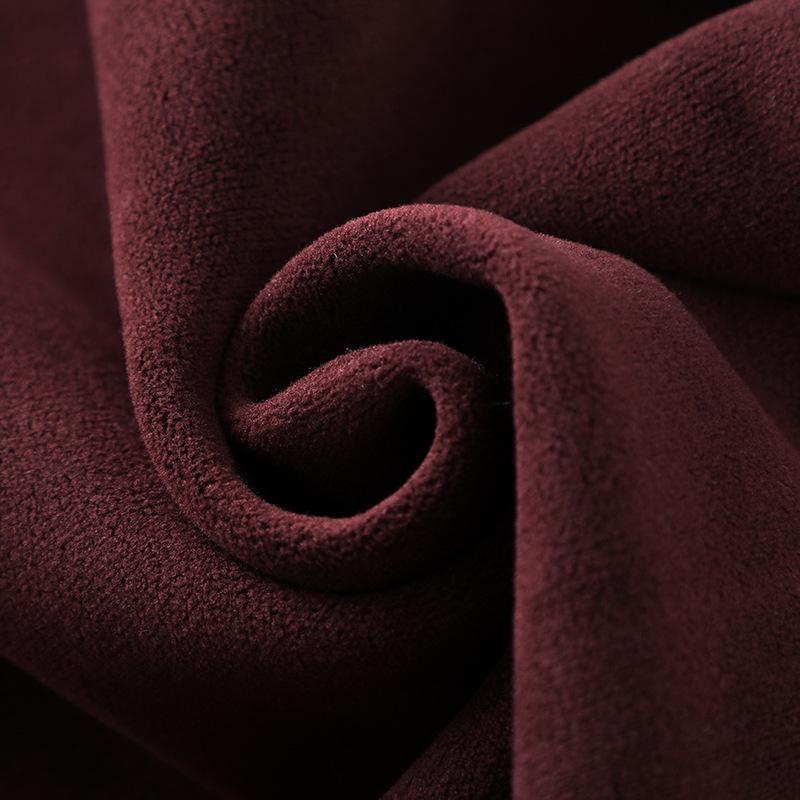 Ankola Women's Red Fleece-Lined Straight-Leg Banana Pants - Autumn/Winter 2024 Casual Style