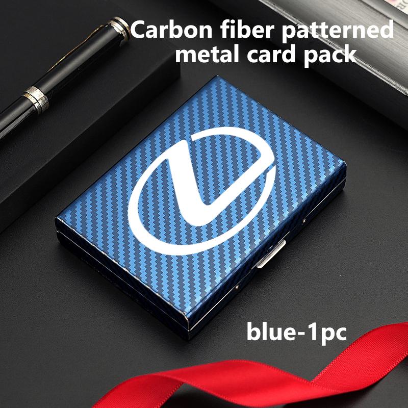 

Men Card Holder RFID Blocking Metal Slim Wallet Anti-scan Credit Card Holder For Lexus RX350 IS250 CT200h ES250 ES300h NX300h