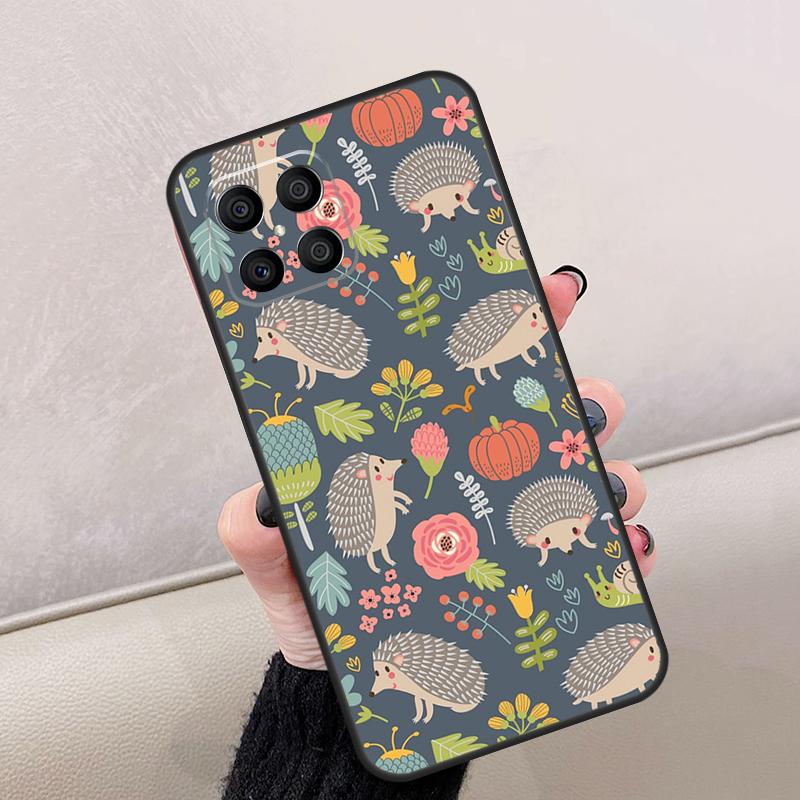 Kawaii Hedgehog Heart For Honor Magic 7 Lite 5 6 8 Pro Case For Honor Win RT X9d X9b X9a X9c X8c X8b 200 400 70 90