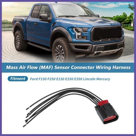 Mass Air Flow (MAF) Sensor Connector Wiring Harness For Ford F150 F250 E150