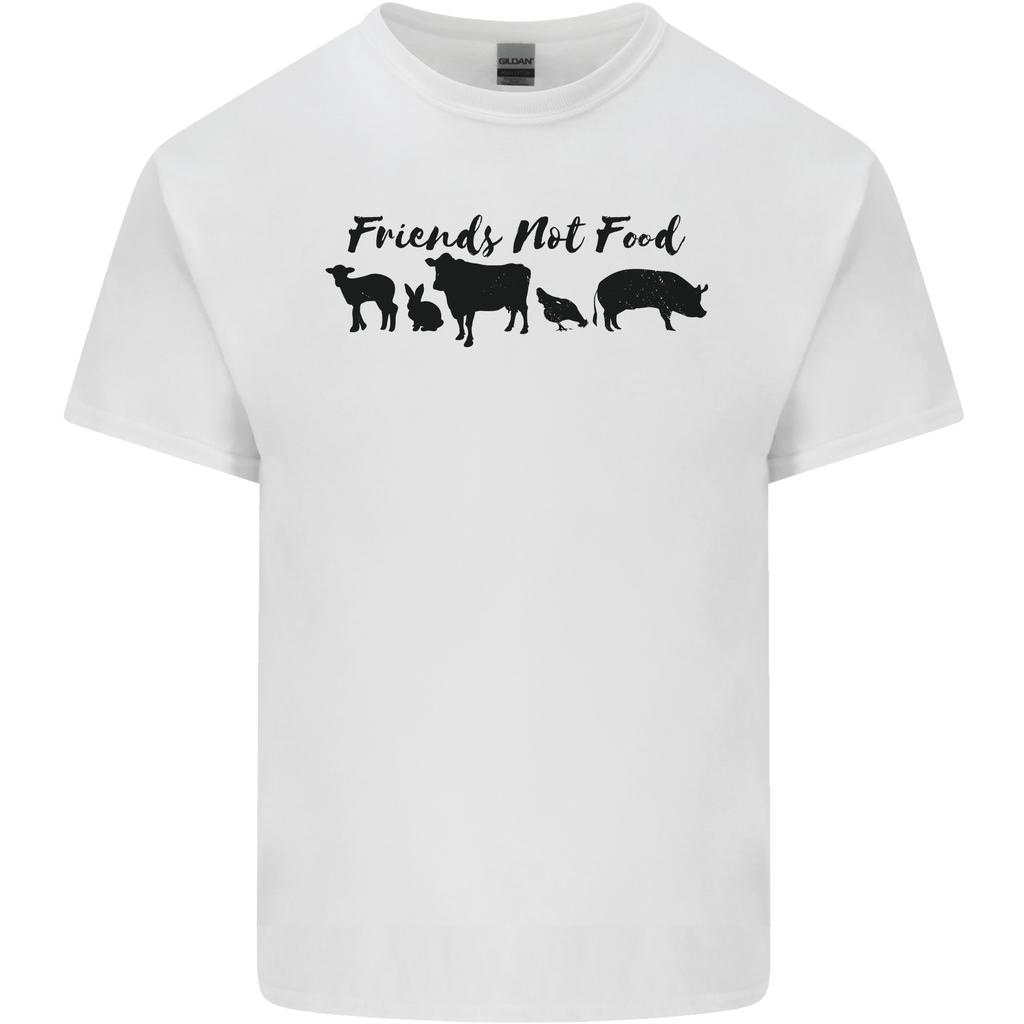 Vegetarian Animals Friends Not Food Vegan Unisexs Light Cotton TShirt