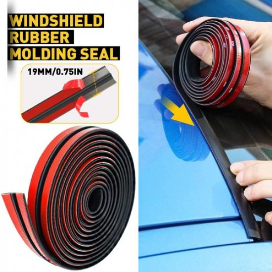 4M Car Windshield Roof Window Trim Accessories Rubber Seal Strip Sealed Moulding