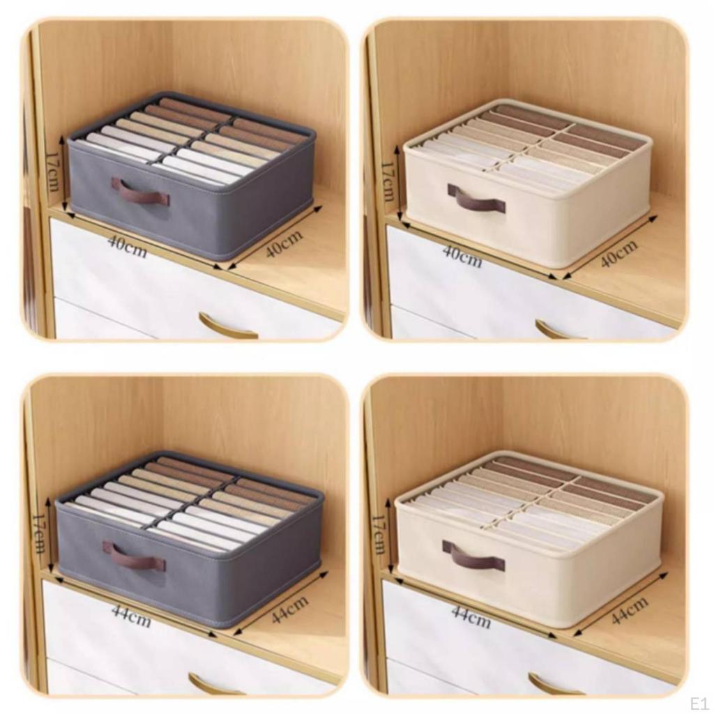 Compartment Storage Box Easy To Sort Wardrobe Clothes Organizer Space Saving Bin