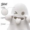 Cute Desk Accessories Halloween Ghost Figurine 3D Printed Face Statue Spooky Indoor Accents Tabletop Ornament for Shelf Desk Home Party Decor PLA