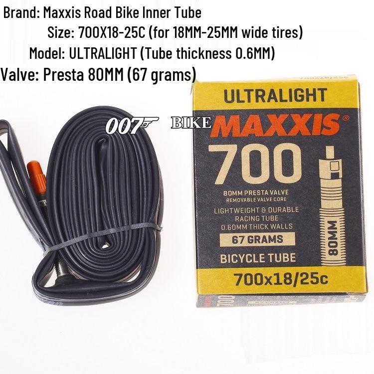 MAXXIS Bicycle Ultra-light Inner Tube for Mountain/Road Bikes: 26", 27.5", 29", 700x23C