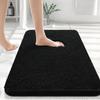 HAPIHAPPY New Chenille Bathroom Rug Mat Extra Soft Thick Absorbent Shaggy Bath Mats Non-Slip Machine Wash Dry Plush Bath Rugs