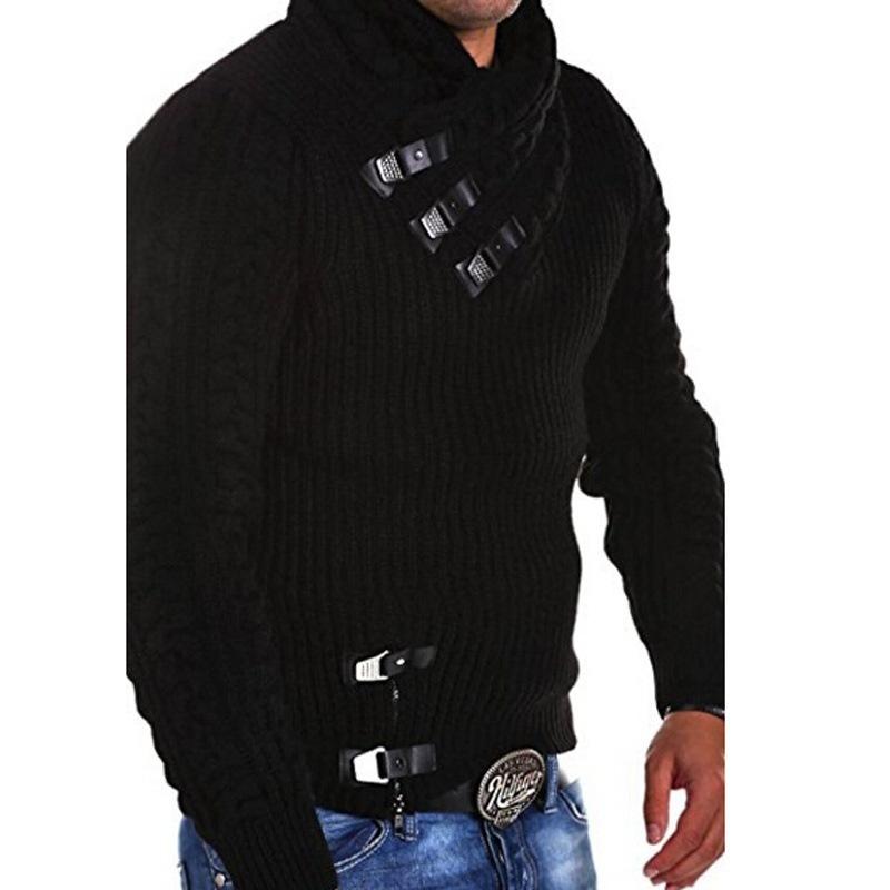 Mens Flower Twist Winter Sweater Knitted Sweater Pullover Jacket Coat Wear Knit