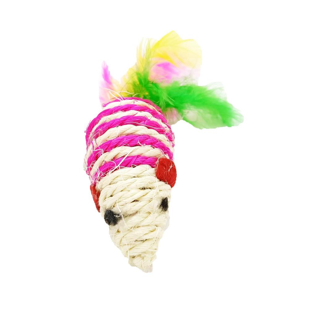 Pet Toy Set: 21-Piece Cat Tunnel, Sisal Mouse, Rainbow Ball, Crinkle Paper, Cat Teaser Stick Combo