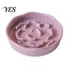 High Base Pet Bowl Raised Slow Feeder Bowl, Ceramic Down Eating Food Vomiting Prevention Anti Dish for Small Medium Dogs & Cats Cat