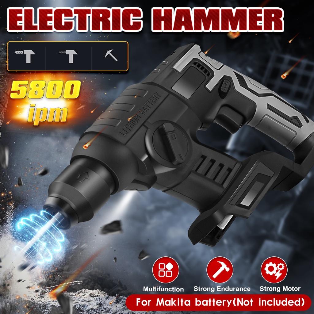 10000bpm 21V Drill Impact Electric Hammer Rechargeable Brushless Cordless Rotary Hammer Impact Drill for 21V Battery