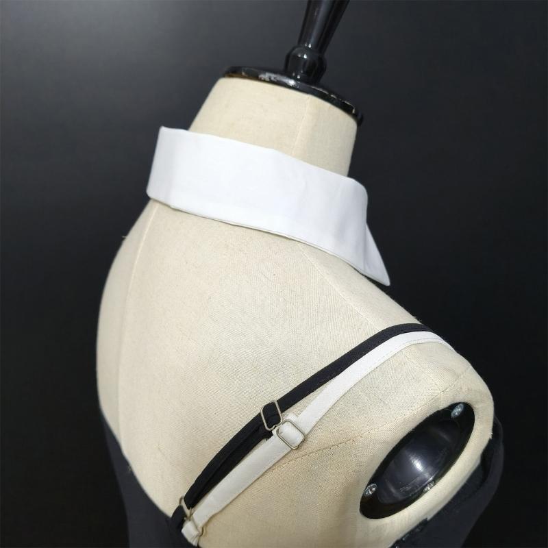 Elegant Blouse Choker Collar for Women with Soft Breathable Fabric Detachable False Lapel Collar Necklace Half Shirt