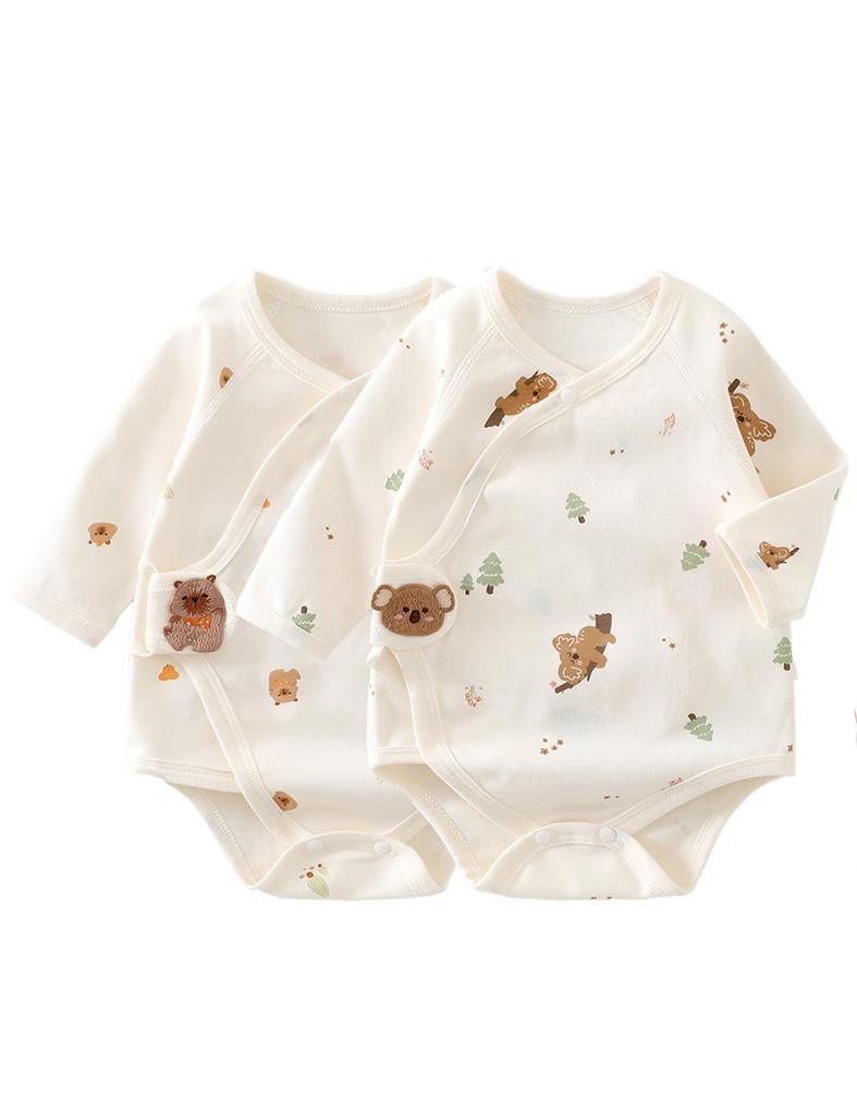 cotton long sleeve newborn baby basic baby shower present [HAYAHARU] 100% coverall, underwear, bodysuit, cute, boys, girls, rompers, clothes, soft,