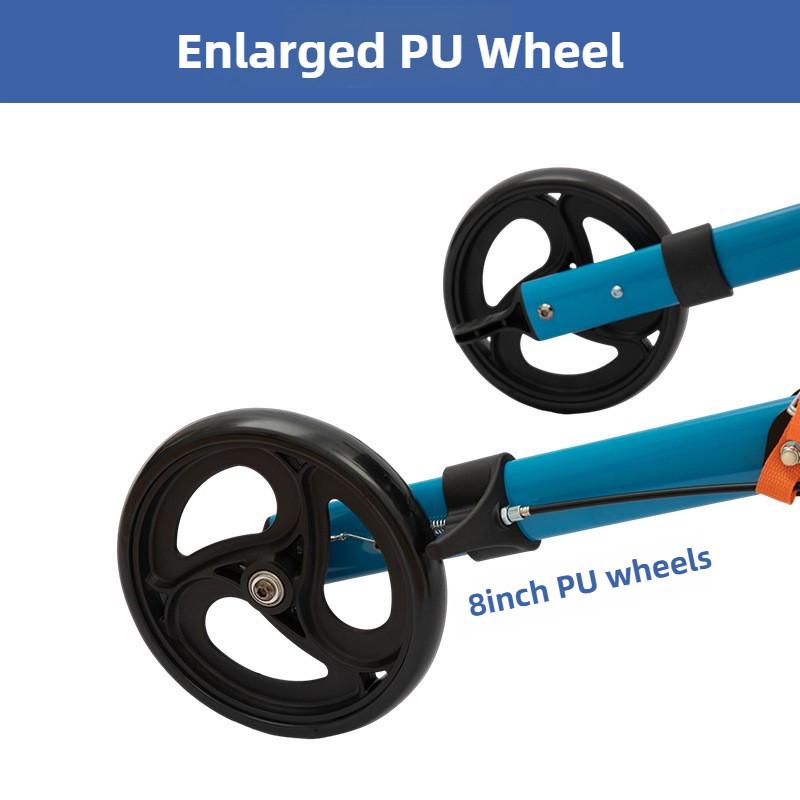 Multi Functional Four-wheel Shopping Cart Outdoor Portable Elderly Walking Cart Foldable Aluminum Alloy Walking Aid