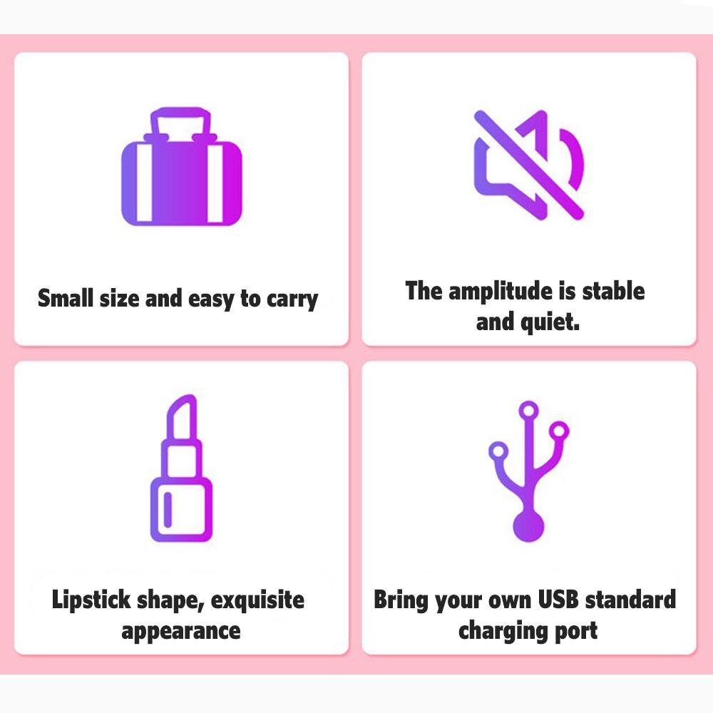 10 prędkości akumulatorowa szminka wibracyjna stymuluje łechtaczkę kobiet masturbacja wibrator Mini wibrator produkty dla dorosłych