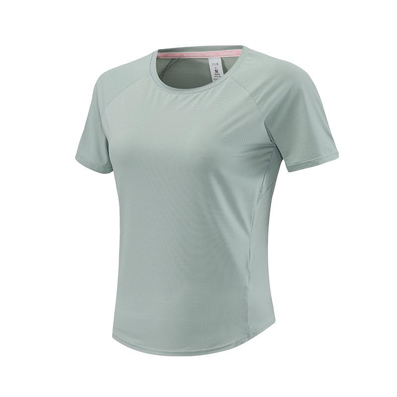 

Женская приталенная футболка с коротким рукавом для йоги и бега, быстросохнущая для улицы L