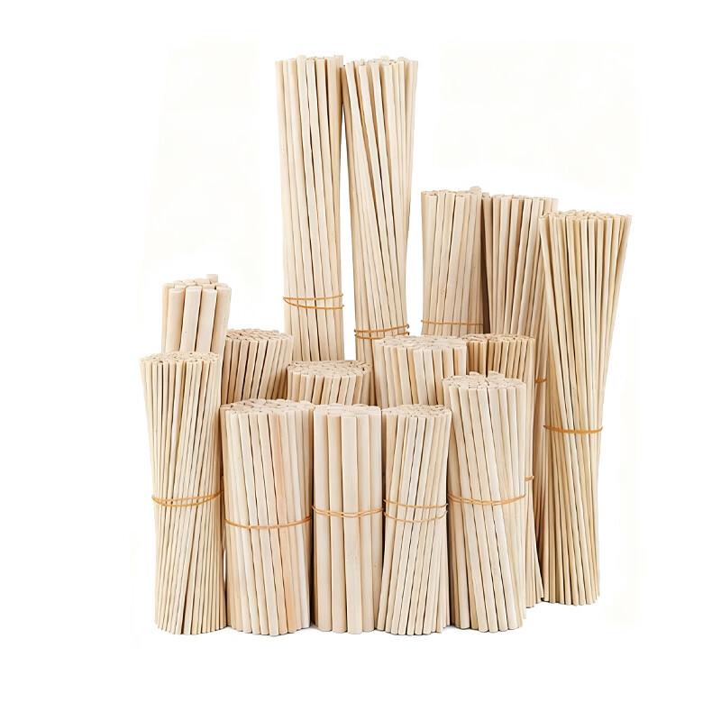 UOSU Natural Round Bamboo Craft Sticks