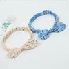 CR98 Printed Rabbit Ear Knot Cashew Cross Headband