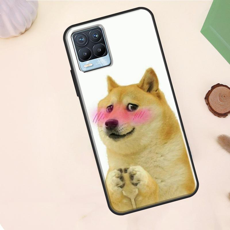 Cheems Doge Meme Funny Doggy Case For Realme C67 C71 C63 C61 C55 C51 C53 C35 C65 C75 11 12 13 14 Pro Plus GT6 GT7 15 Pro